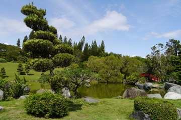 Fototapeta na wymiar Santo Domingo, Japanischer Garten im Botanischen Garten
