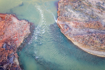 Colorado River in Utah aerial view