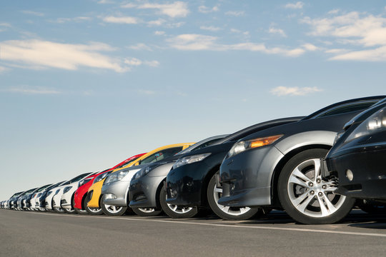 Fototapeta Cars in a row
