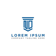 logo design inspiration for companies from the initial letters of the ND logo icon. -Vector