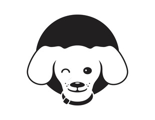 Playful logo that best for dog shop, dog lover community, animal shelter, dog kennel.
