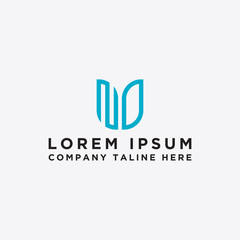 logo design inspiration for companies from the initial letters of the ND logo icon. -Vector