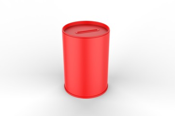 Blank  Promotion Acrylic Car Information Stand Display, 3d render illustration.