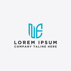 logo design inspiration for companies from the initial letters of the NE logo icon. -Vector