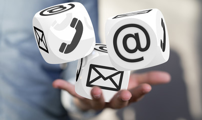 Online people network. Using internet for communication..