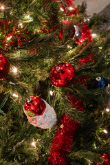 christmas decoration on tree