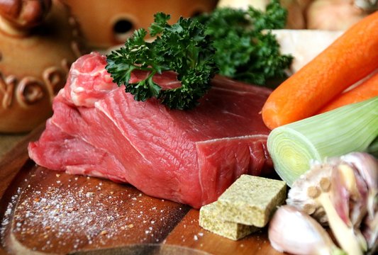 suppenfleisch rind  roh