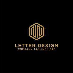 logo design inspiration for companies from the initial letters of the NN logo icon. -Vector