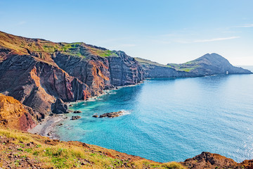 Fototapeta na wymiar Ponta de Sao Lourenco, east coast of Madeira island.