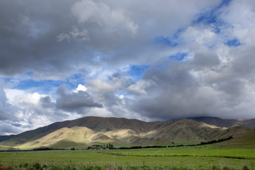 Highway 8 New Zealand South Island. Road