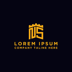 Fototapeta premium logo design inspiration for companies from the initial letters of the NS logo icon. -Vector