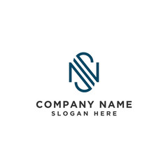 logo design inspiration for companies from the initial letters of the NS logo icon. -Vector