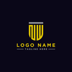 logo design inspiration for companies from the initial letters of the NW logo icon. -Vector