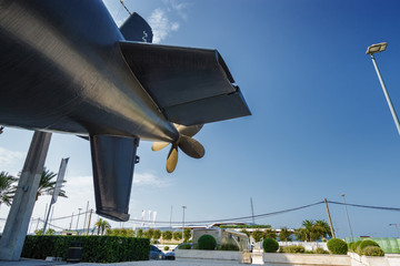 Old submarines in marine museum near Porto Montenegro, Tivat, Montenegro.
