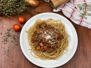 Gesunde Spaghetti Bolognese