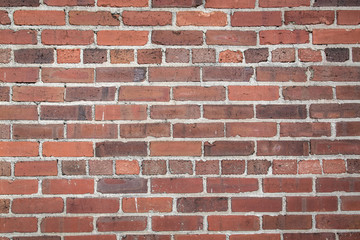 rough red brick textured wall