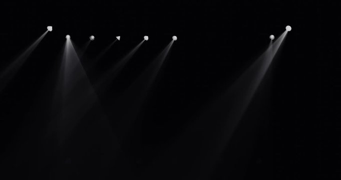 Lights shine like at a concert.