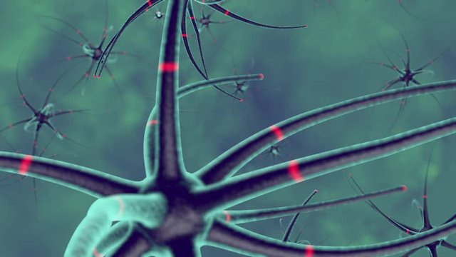 3D abstract animation of a colony of cancer cells, viruses, and microorganisms with long tentacles and a pulsating texture. 4K animation for medical and advertising compositions, videos and screensave