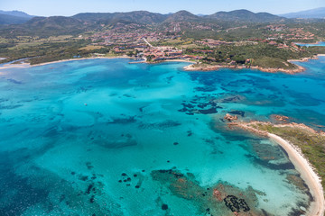 Aerial view of Costa Corallina Sardinia