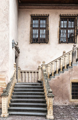Stairs. Castle. Colmar. Ancient. Stone. Old