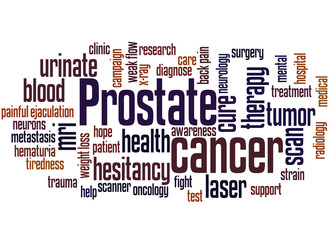 Fototapeta premium Prostate cancer word cloud concept 2