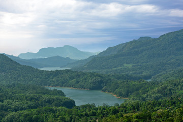 Mountain lakes landscape, Nuwara Eliya, Sri Lanka