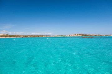 Emerald waters of Archipelago La Maddalena Sardinia