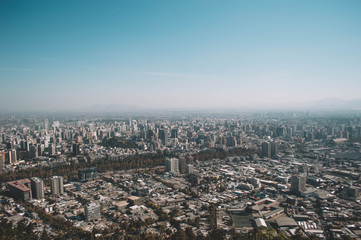 Fototapeta premium Santiago from Above