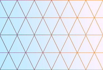Pattern of several triangles of a blue color