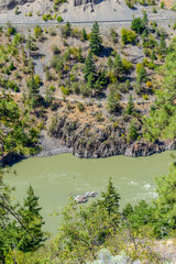 Majestic mountain river in summer in Vancouver, Canada.