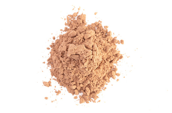 A Chocolate Protein Powder Shake Isolated on a White Background