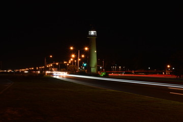 Fototapeta na wymiar Lighthouse streaks