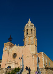 Fototapeta na wymiar Landmark of Sitges in Barcelona, Catalonia, Spain.