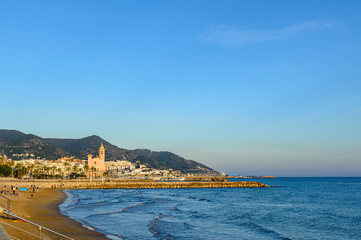 Obraz premium Landmark of Sitges in Barcelona, Catalonia, Spain.
