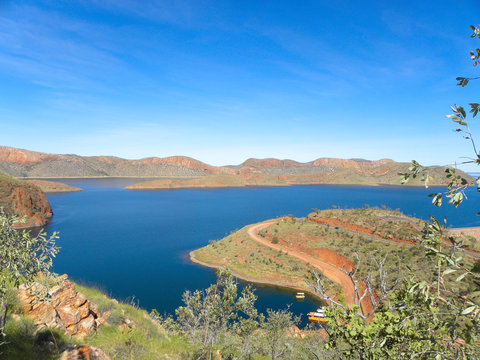 Lake Argygle Landscape At Kimberley Western Australia West Coast Western Australia