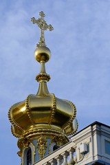 Obraz premium Catherine palace. Catherine Palace of Rastrelli.The former Imperial Palace, the official summer residence of three Russian monarchs. Tsarskoe selo. Pushkin. Saint-Petersburg.