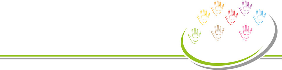 Obraz premium Viele Hände, Gesichter, Lachen, Kinder, Kindergarten Hintergrund