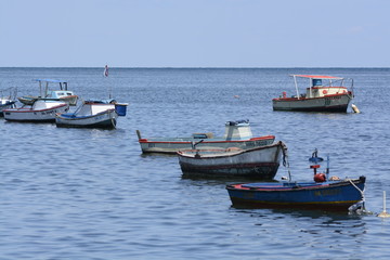 Fototapeta premium BOTES DE PESCA CUBA