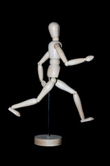 maniqui de madera. modelaje