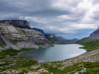 Daubensee lake in the canton of Valais southwestern part of Switzerland