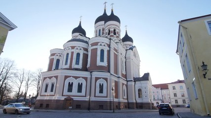 alexander nevsky cathedral tallinn, estonia 6.2.2020 erected in the center of tallinn, alexander nevsky cathedral is a splendid orthodox built in russian style