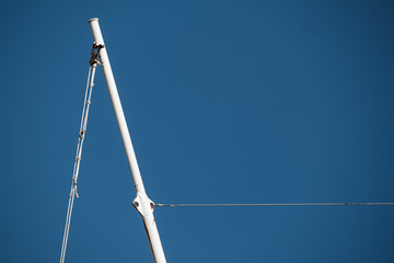 A white mast