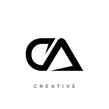 ca logo design vector icon