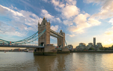 Fototapeta na wymiar London tower bridge and river Thames