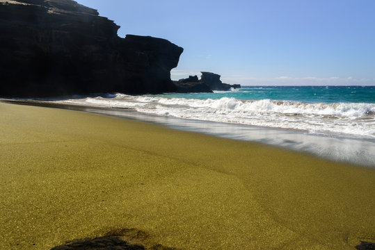 Green Sand Beach, Big Island Hawaii