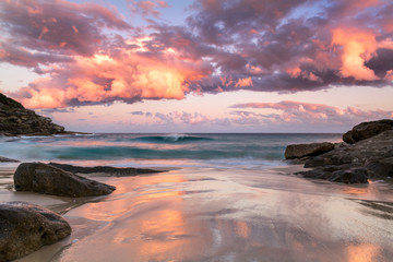 Obraz premium Sunset by the sea, Sydney Australia