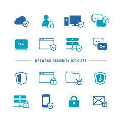 NETWORK SECURITY ICON SET