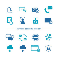 NETWORK SECURITY ICON SET