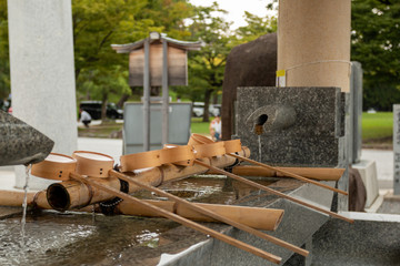 Budist Shintoism temple in Tokyo, Japan