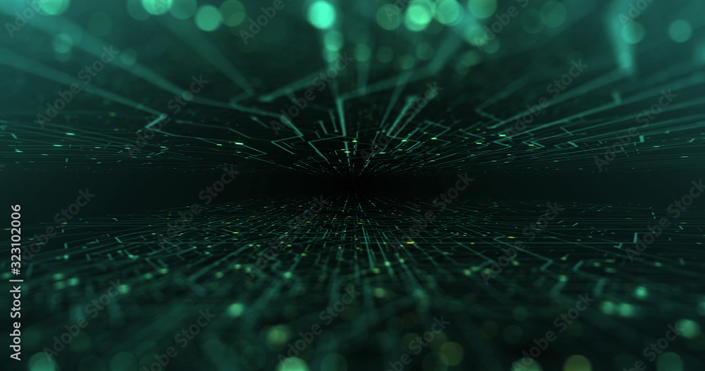 Canvas Prints abstract digital city. digital circuit board, motherboard, digital chip. digitalization of informati